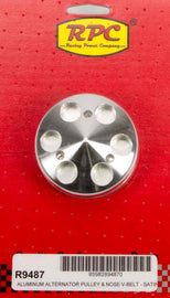 RACING POWER CO-PACKAGED R9487 SBC Single Groove Alt. Pulley Satin