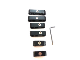 RACING POWER CO-PACKAGED R9570BK Billet Wire Separators R ace Style - Black