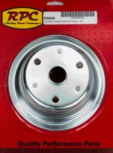 Load image into Gallery viewer, RACING POWER CO-PACKAGED R9606 Chrome Steel Crankshaft Pulley 1Groove Long WP