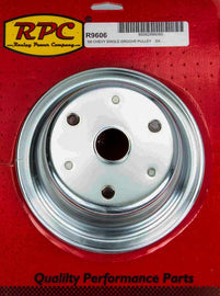 RACING POWER CO-PACKAGED R9606 Chrome Steel Crankshaft Pulley 1Groove Long WP