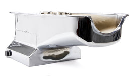 RACING POWER CO-PACKAGED R9725 55-79 SBC Steel Drag Race Oil Pan Chrome
