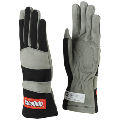 RACEQUIP 351006 Gloves Single Layer X-Large Black SFI