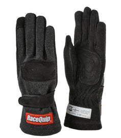 RACEQUIP 3550095 Glove Double Layer Child Large Black SFI-5 Youth