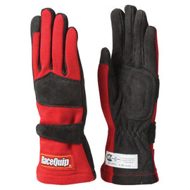 RACEQUIP 355012 Gloves Double Layer Small Red SFI