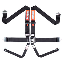Load image into Gallery viewer, RACEQUIP 712002 6pt Harness Set L&amp;L Black SFI