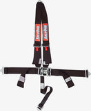 RACEQUIP 713003 4pt Harness Set V-Type L&L Black