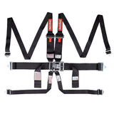 RACEQUIP 718008 6pt Harness Set L&L HNR Black SFI