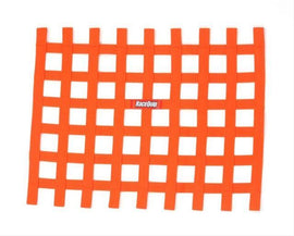 RACEQUIP 721045 Ribbon Window Net Orange Non-SFI 18in x 24in