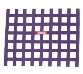 RACEQUIP 721055 Ribbon Window Net Purple Non-SFI 18in x 24in