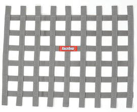 RACEQUIP 721065 Ribbon Window Net Platinum Non-SFI 18 x 24