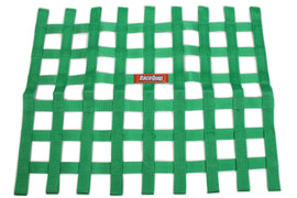 RACEQUIP 721075 Ribbon Window Net Green Non-SFI 18in x 24in