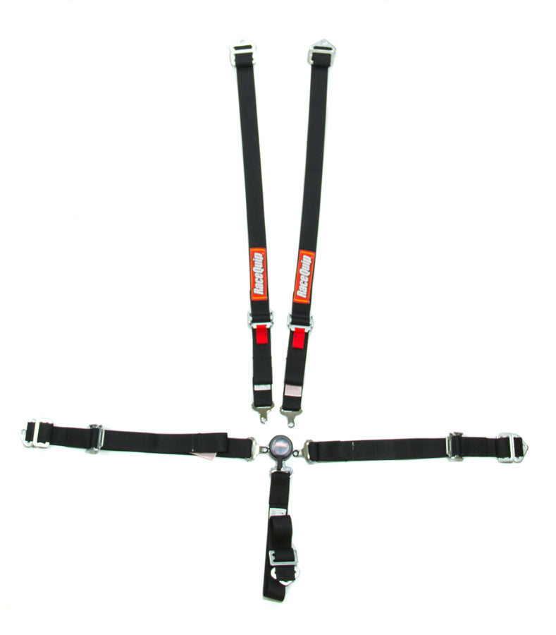 RACEQUIP 739009 5pt Harness Set Camlock Jr Black