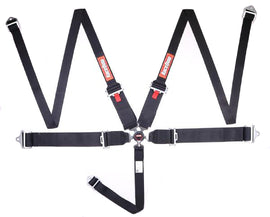 RACEQUIP 745005 5pt Harness Camlock HNR Black SFI