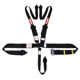 RACEQUIP 815005 5pt Harness HNR Ratchet L&L Black
