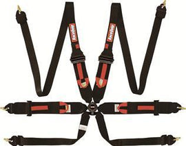RACEQUIP 854004 6pt Harness Camlock P/U Lap Black HNR FIA