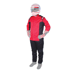 RACEQUIP 91619139RQP RaceQuip Chevron-5 Red Driving Jacket, SFI 3.2A/5, Medium