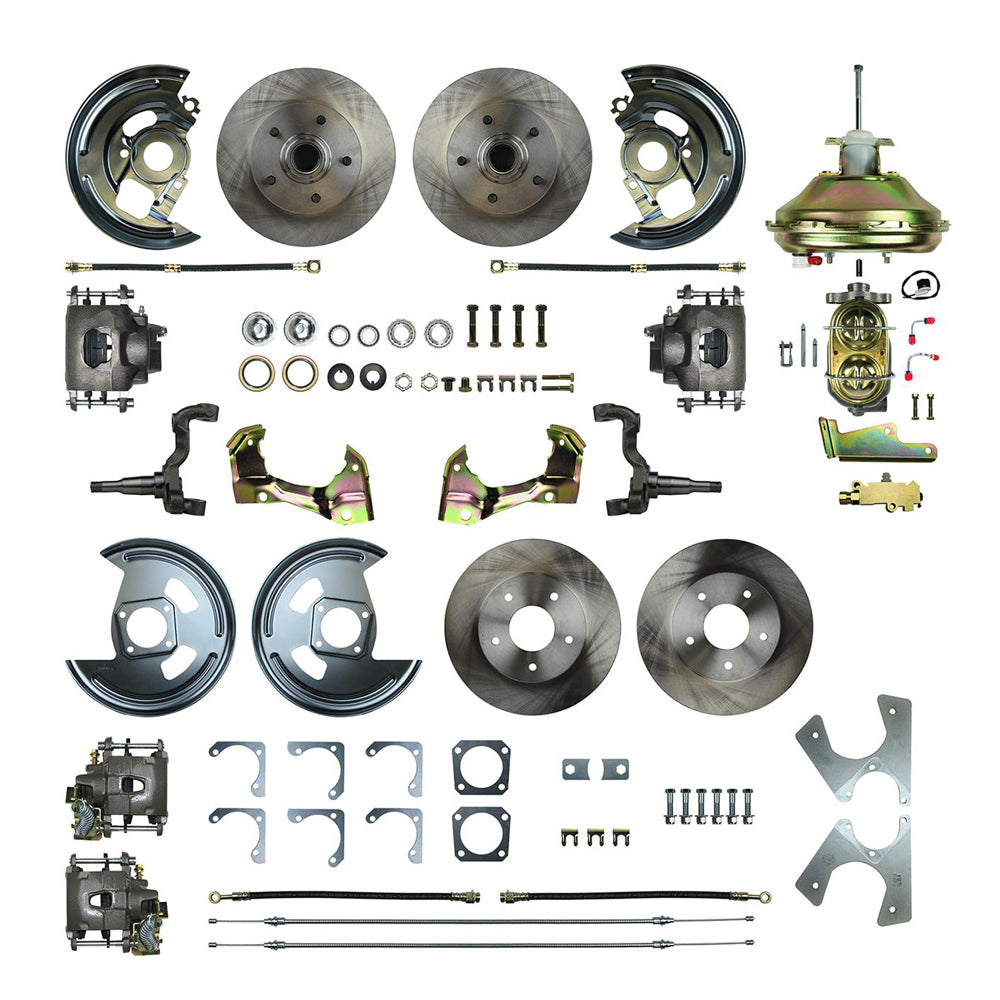 RIGHT STUFF DETAILING AFXDC45C 4 Wheel Disc Brake Conversion Kit