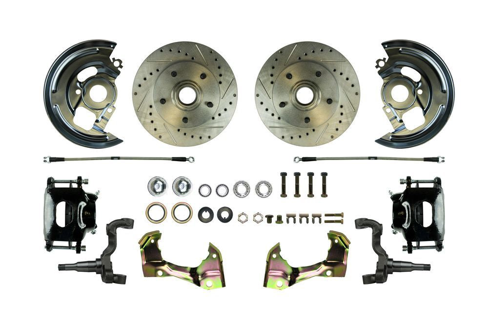 RIGHT STUFF DETAILING AFXWK01CS Disc Brake Conv. Drill/ Slot Blk PC & SS Hoses