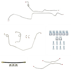 RIGHT STUFF DETAILING FSP69H4 RIGHT STUFF DETAILING 69 Camaro Complete Stainless Brake Line Kit - Part FSP69H4