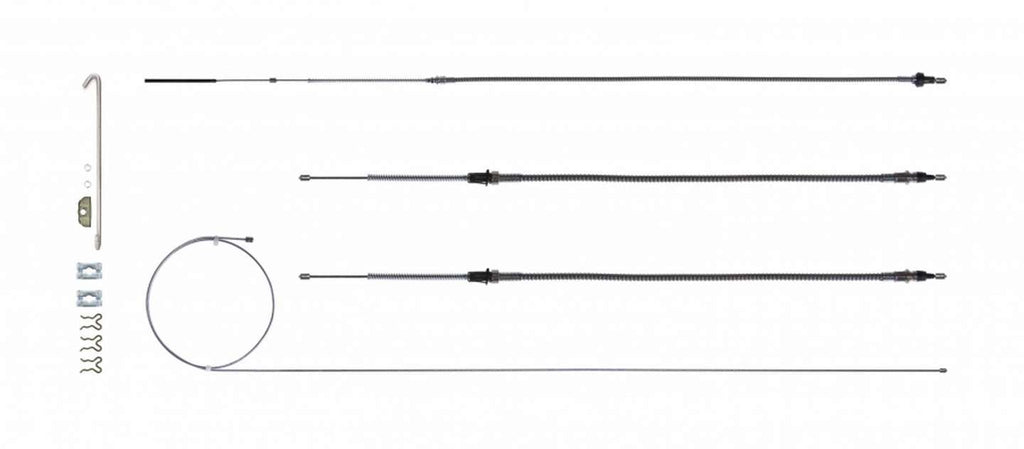 RIGHT STUFF DETAILING RSBCF02 Brake Cable Set w/Hardwa re 68-69 Camaro