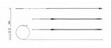 RIGHT STUFF DETAILING RSBCF02 Brake Cable Set w/Hardwa re 68-69 Camaro