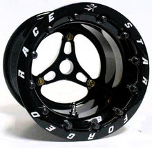 Load image into Gallery viewer, RACE STAR INDUSTRIES 53-88SBL 53 Jr Dragster Pair 8x8 Single Beadlock Black