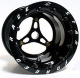 RACE STAR INDUSTRIES 53-88SBL 53 Jr Dragster Pair 8x8 Single Beadlock Black