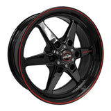 RACE STAR INDUSTRIES 93-745842B 93 Truck Star Gloss Blac k  17x4.5 6x5.50BC 1.75B