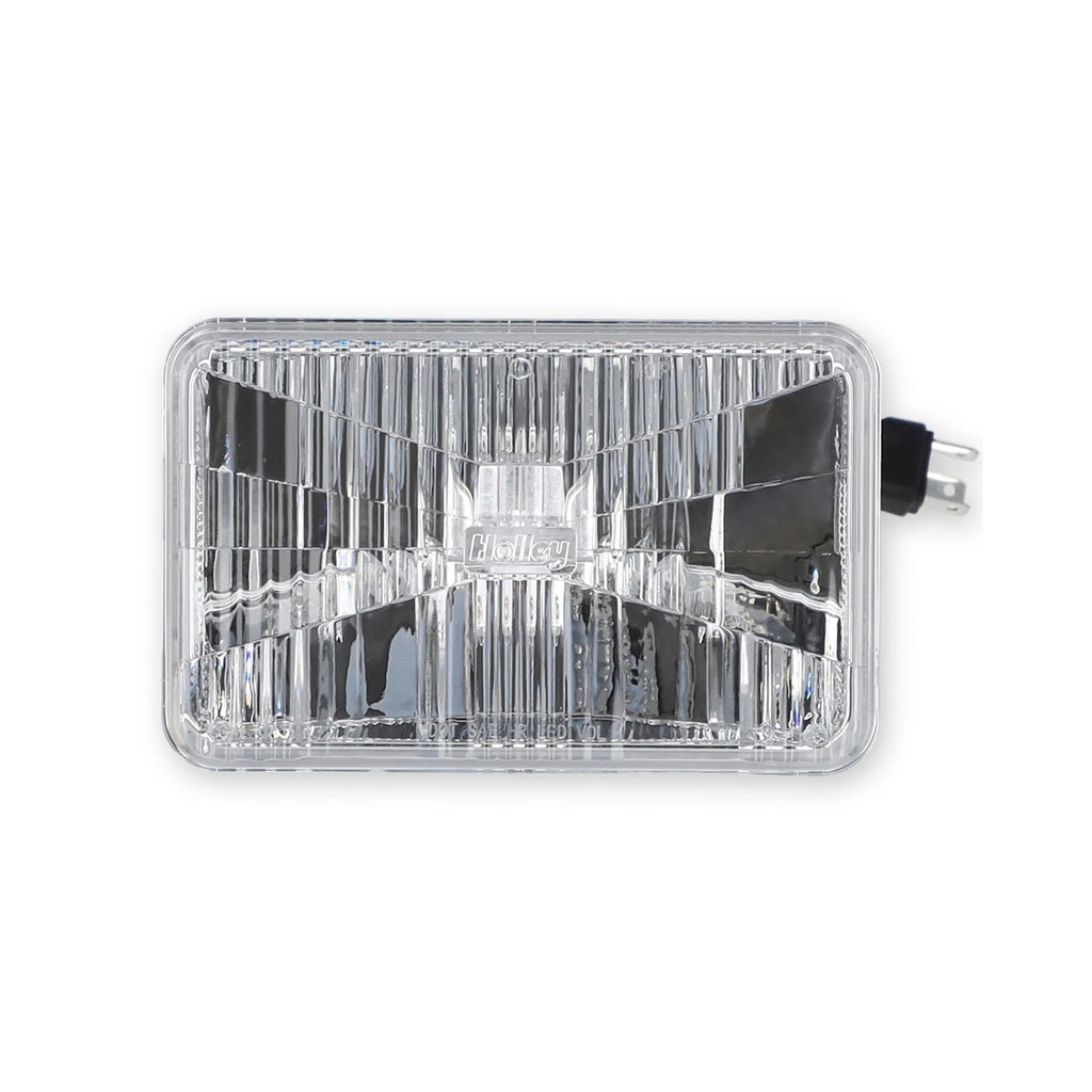 HOLLEY RETROBRIGHT LFRB140-1 Holley RetroBright 4x6 Rectangular LED Headlight with Modern White Lens, Part LFRB140-1