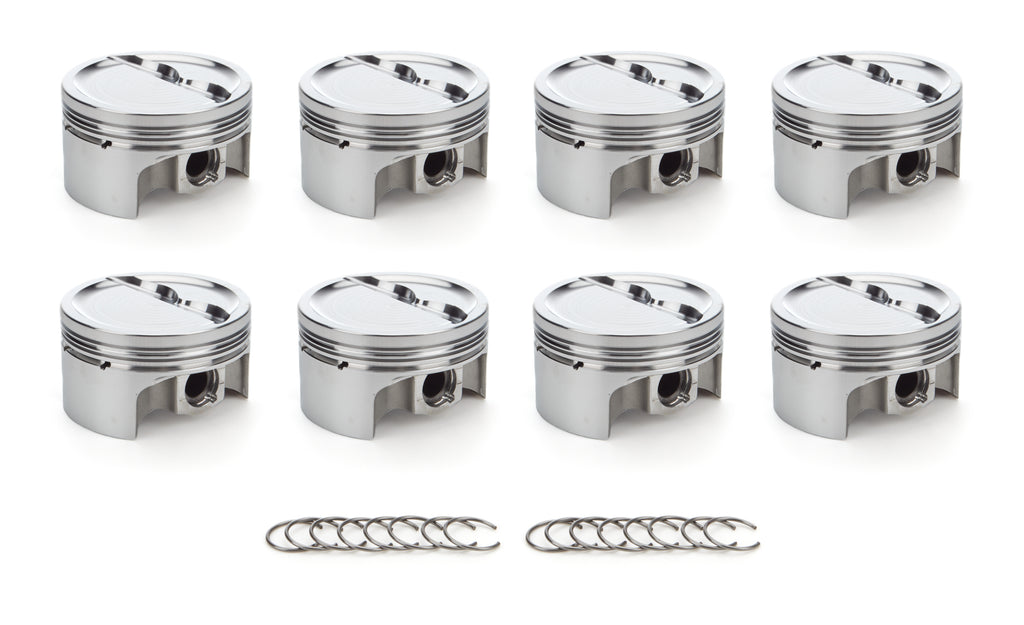 RACE TEC PISTONS 1000145 SBC Dished Piston Set 4.030 Bore -18.9cc