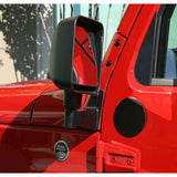 RUGGED RIDGE 11025.04 Mirror Relocation Bracke ts Black 07-18 Wrangler