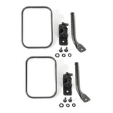 RUGGED RIDGE 11025.22 Stubby Trail Mirror Rect angular Pair Text Black