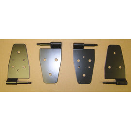 RUGGED RIDGE 11202.01 Door Hinge Kit Black 87- 06 Jeep Wrangler TJ