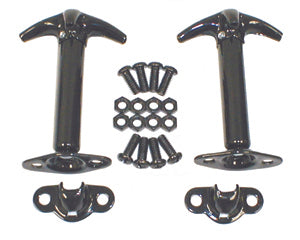 RUGGED RIDGE 11210.01 Hood Catch Kit  Black 4 1-95 Jeep CJ/Wrangler YJ