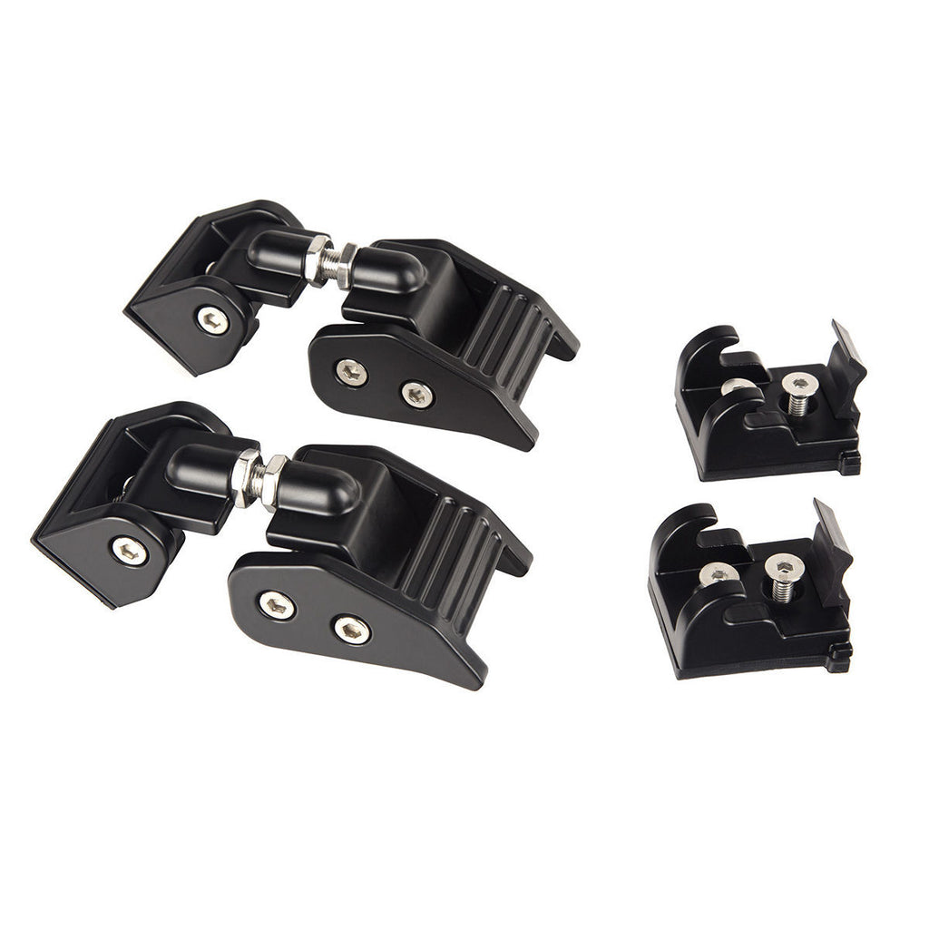 RUGGED RIDGE 11210.11 Hood Catches Black 07-18 Jeep Wrangler JK