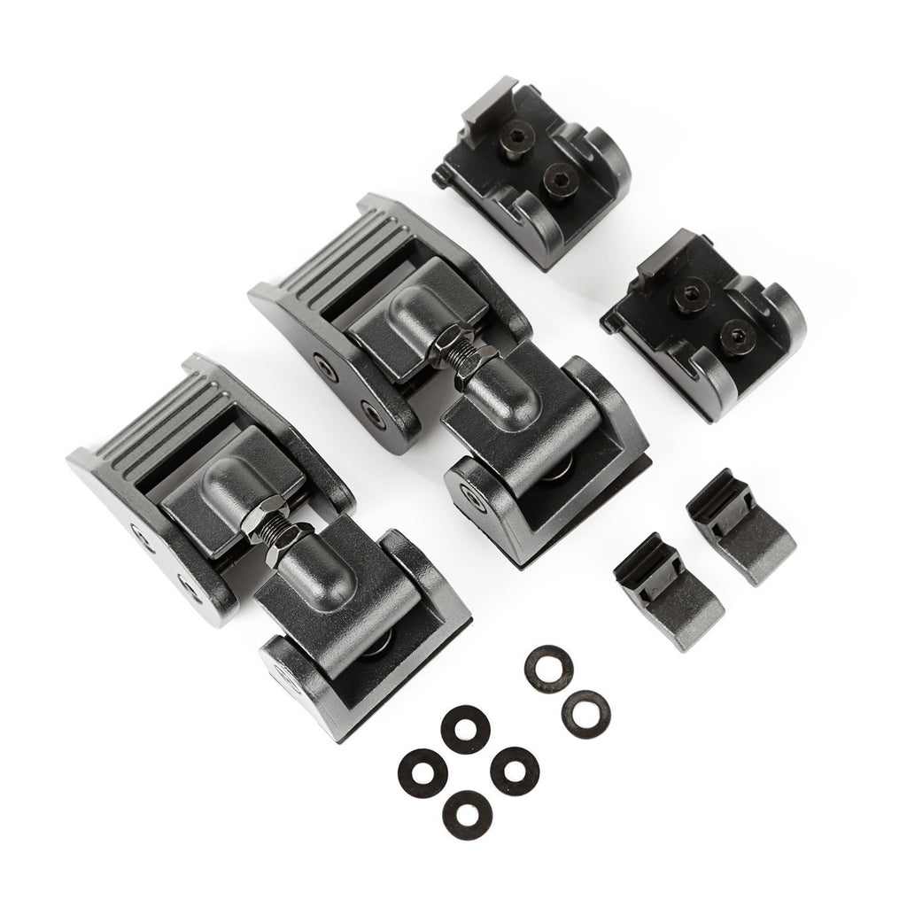 RUGGED RIDGE 11210.21 Hood Latches Black 18-   Jeep Wrangler JL