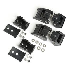 RUGGED RIDGE 11210.27 Hood Latches Textured Bl ack 18- Jeep Wrangler JL