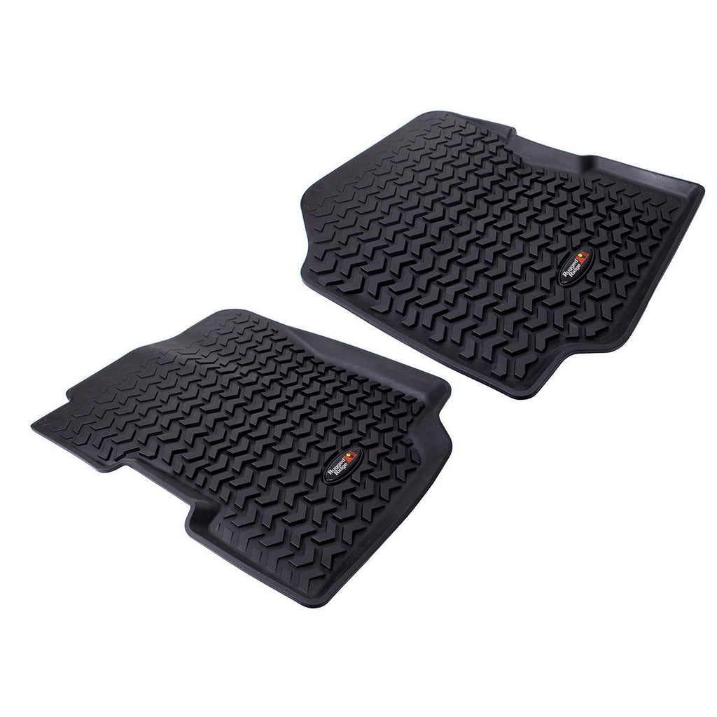 RUGGED RIDGE 12920.21 Floor Liners Front Black 76-95 Jeep CJ5/CJ7/C
