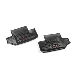 RUGGED RIDGE 12950.02 Floor Liners Rear Black 07-18 Jeep Wrangler