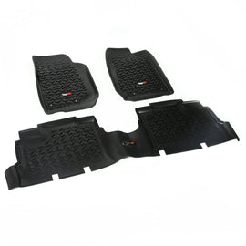 RUGGED RIDGE 12987.04 Floor Liner Kit Black 4 Door 07-18 Jeep Wrang