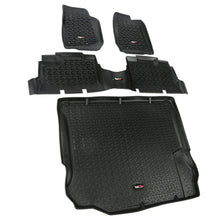 Load image into Gallery viewer, RUGGED RIDGE 12988.04 Floor Liner Kit Black 4 Door 11-18 Jeep Wrang