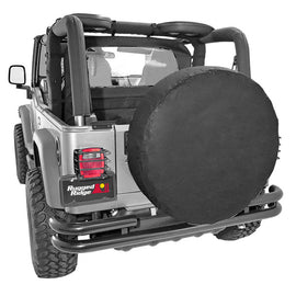 RUGGED RIDGE 772901 Tire Cover  Black  27-29 inch