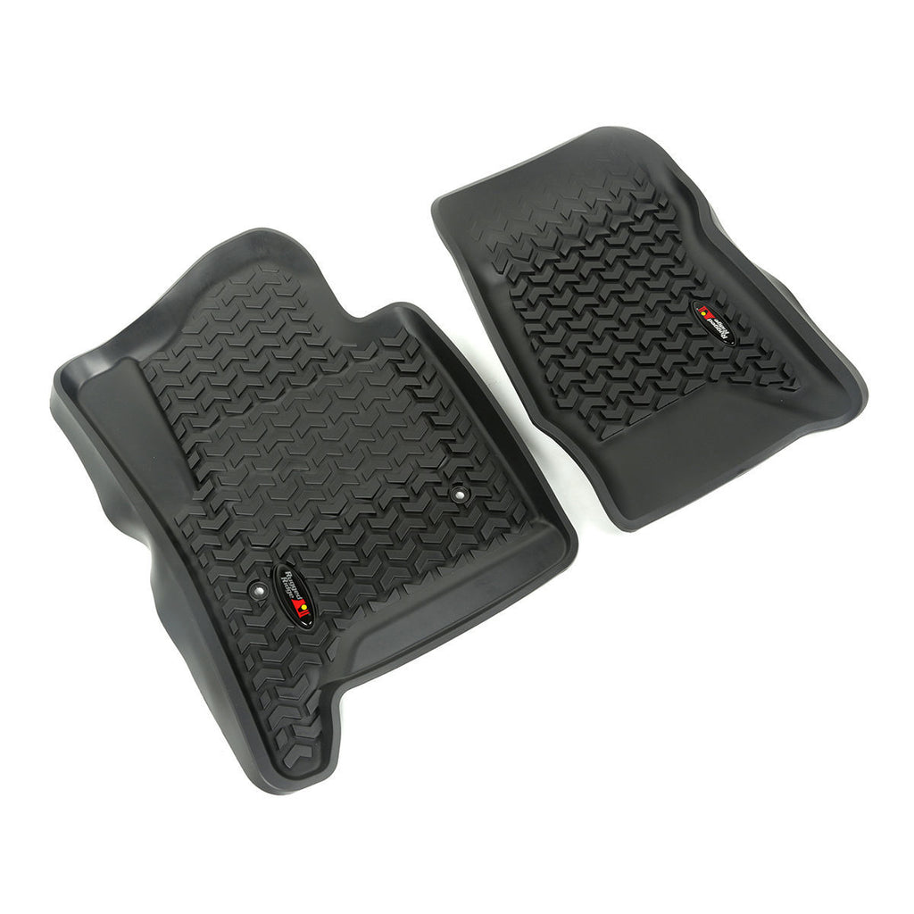 RUGGED RIDGE 82901.04 Floor Liners Front Black 14-18 GM SUV/1500/2500