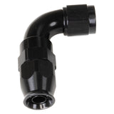 RUSSELL 550513 Russell 550513 6AN 90-Degree Pro PTFE Hose End Fitting - Black Anodized Aluminum