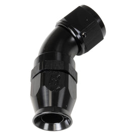 RUSSELL 550533 Russell 550533 6AN 45-Degree Pro PTFE Hose End Fitting - Black Anodized Aluminum