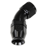 RUSSELL 550533 Russell 550533 6AN 45-Degree Pro PTFE Hose End Fitting - Black Anodized Aluminum