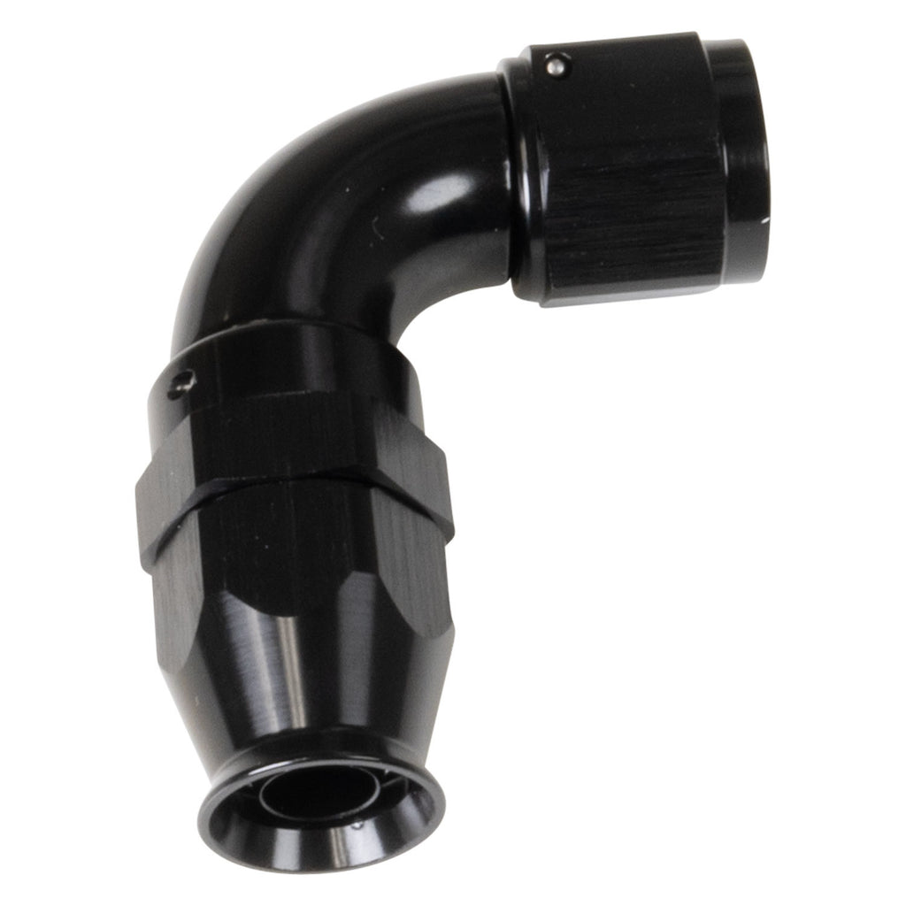 RUSSELL 550563 Russell 550563 8AN 90-Degree Pro PTFE Hose End Fitting - Black Anodized Aluminum