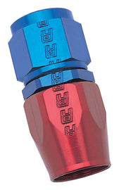 RUSSELL 610070 Russell 610070 20AN Steel Hose End Fitting with Blue/Red Anodized Aluminum Finish