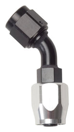 RUSSELL 610085 Russell #4 45 Degree Full Flow Hose End Fitting - Black Anodized Aluminum