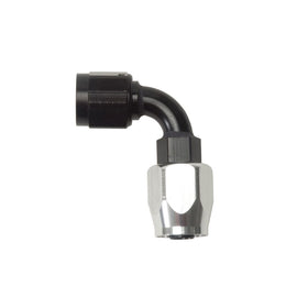 RUSSELL 610193 Russell ProClassic II 12AN 90 Degree Hose End Fitting - Aluminum, Black and Silver Anodized